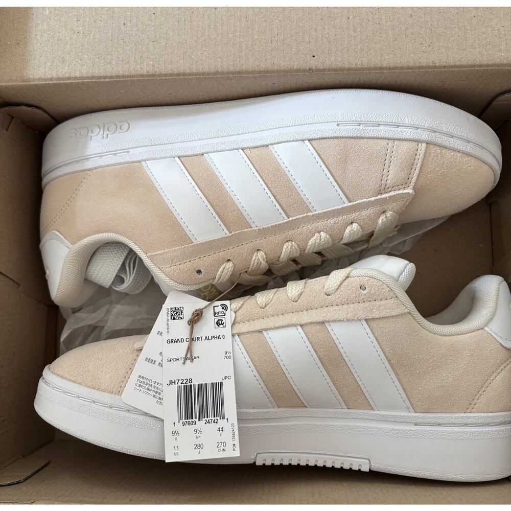 Adidas Grand Court Alpha 00s Beige Sneakers W Size 11 JH7228 NWT